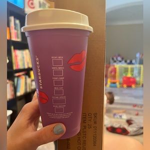 Brand new Starbucks color changing cup for hot beverages. Great for V•Day!